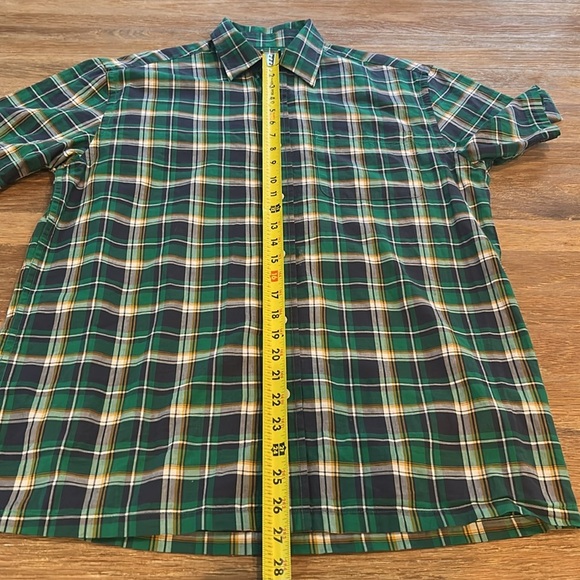 Pendleton Mens Shirt Size Large Green Plaid Short Sleeves Button Down Pocket - Picture 5 of 7